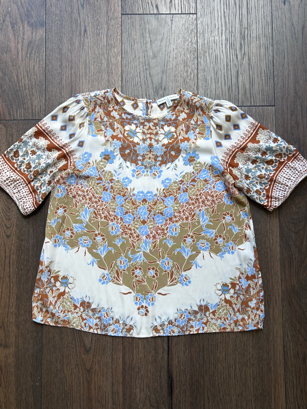 Maison d’Amélie Collection Floral Short Sleeve Blouse